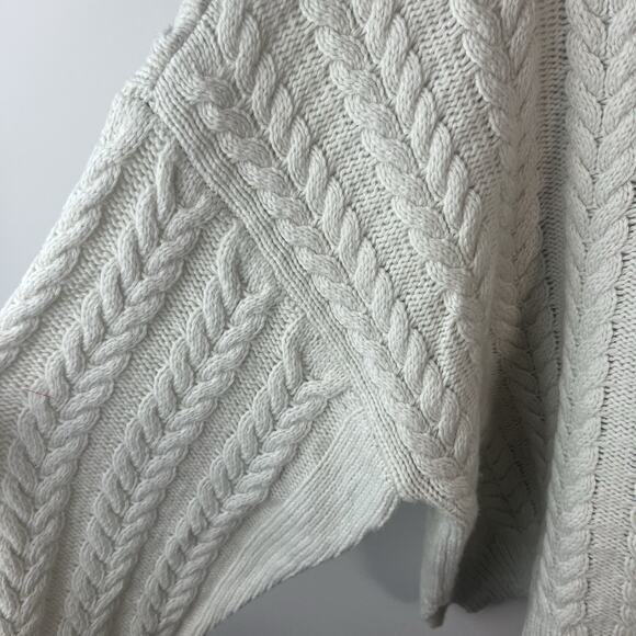 Haven Well Within Merino Cashmere Cable Knit Hoodie XXL Sweater Oversized Drop - Picture 4 of 8